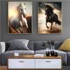 Black And White Wild Horse Wild Animal Prints Poster Canvas Painting Modern Wall Art Picture Living Room Bedroom Home Decoration
