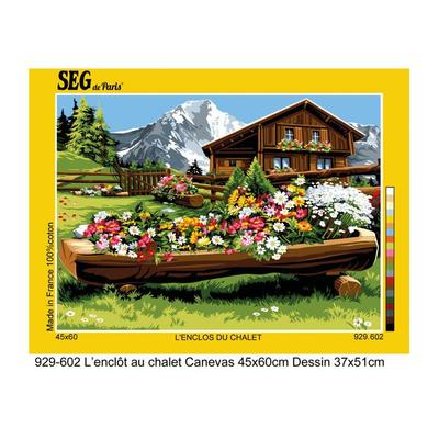 Tela antica L'enclos du chalet 45x60cm