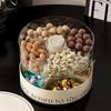 Food Grade Candy Nuts Serving Tray Round Candy Storage Box Divided Serving Tray  Kitchen