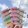 4Pcs/Set Seamless Wide Transparent Hair Clips Protect Hair Makeup Duckbill Clip