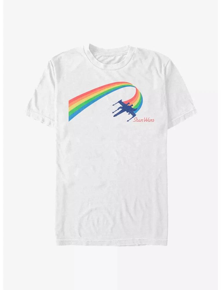 Star Wars Rainbow Flight TShirt Unisex White S