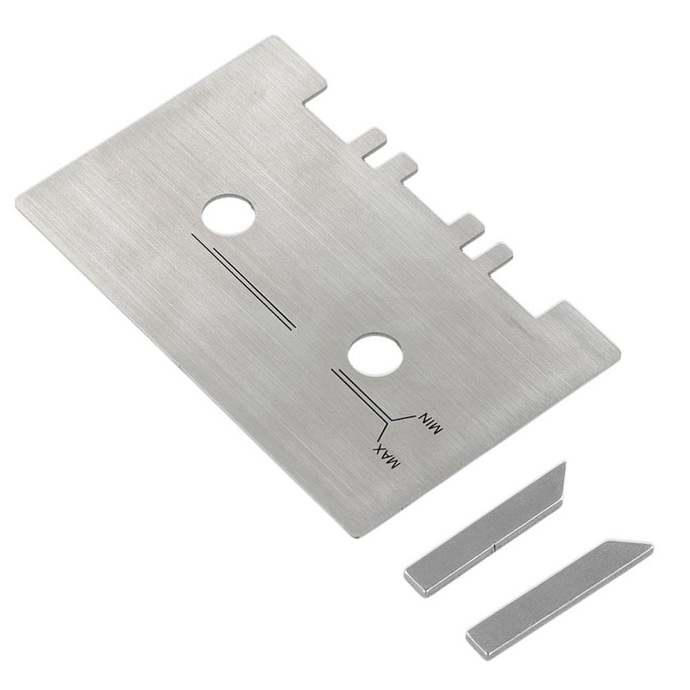 

High Accuracy Guide Gauge Kit Head and Guide Gauge Mechanical Alignment with 2pcs Check Bar Easy To Install Sliver