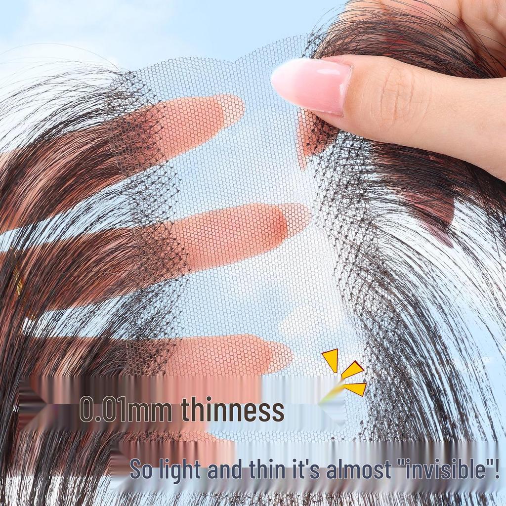 Seamless, Lightweight, Breathable Hair Extensions for Women - Real Hair Volume Boost, High Skull Top Coverage, Cloud Light Gauze.