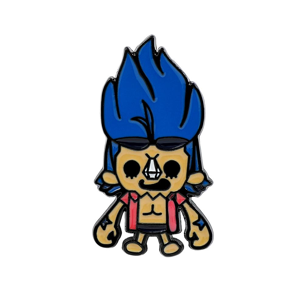 Anime ONE PIECE Roronoa Zoro Brooch Enamel Pin - Creative Hot Blooded Metal Badge for Backpack And Clothing Accessories