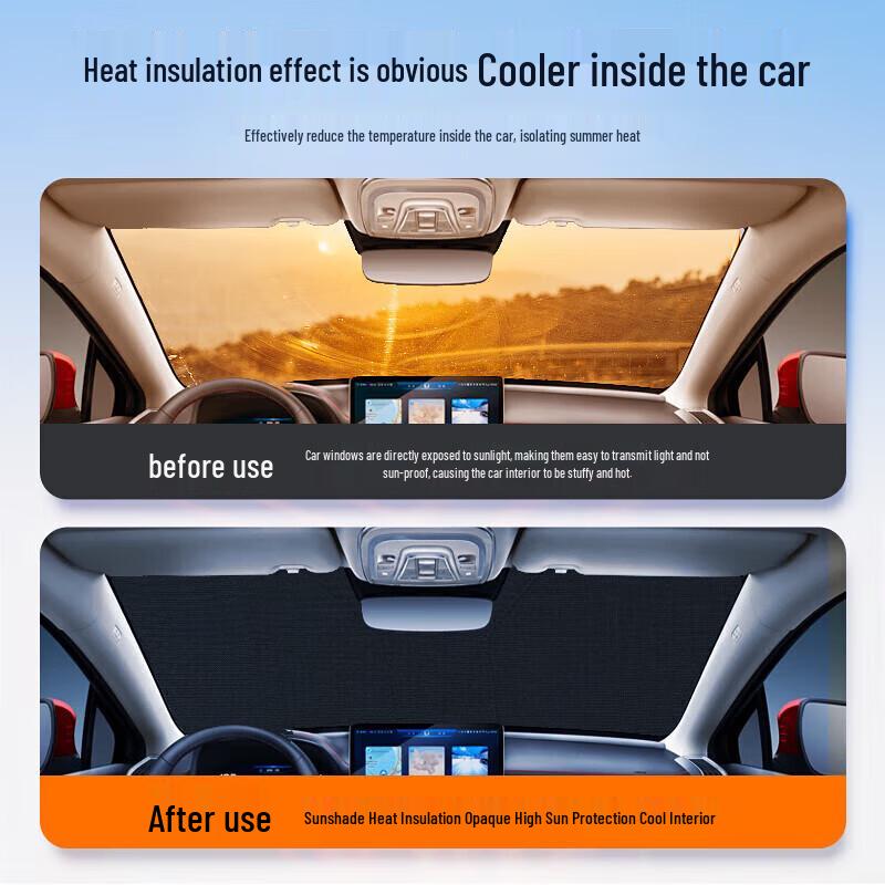 Compatible with Geely Lynk & Co Front Windshield Sunshade & Heat Insulation Cover
