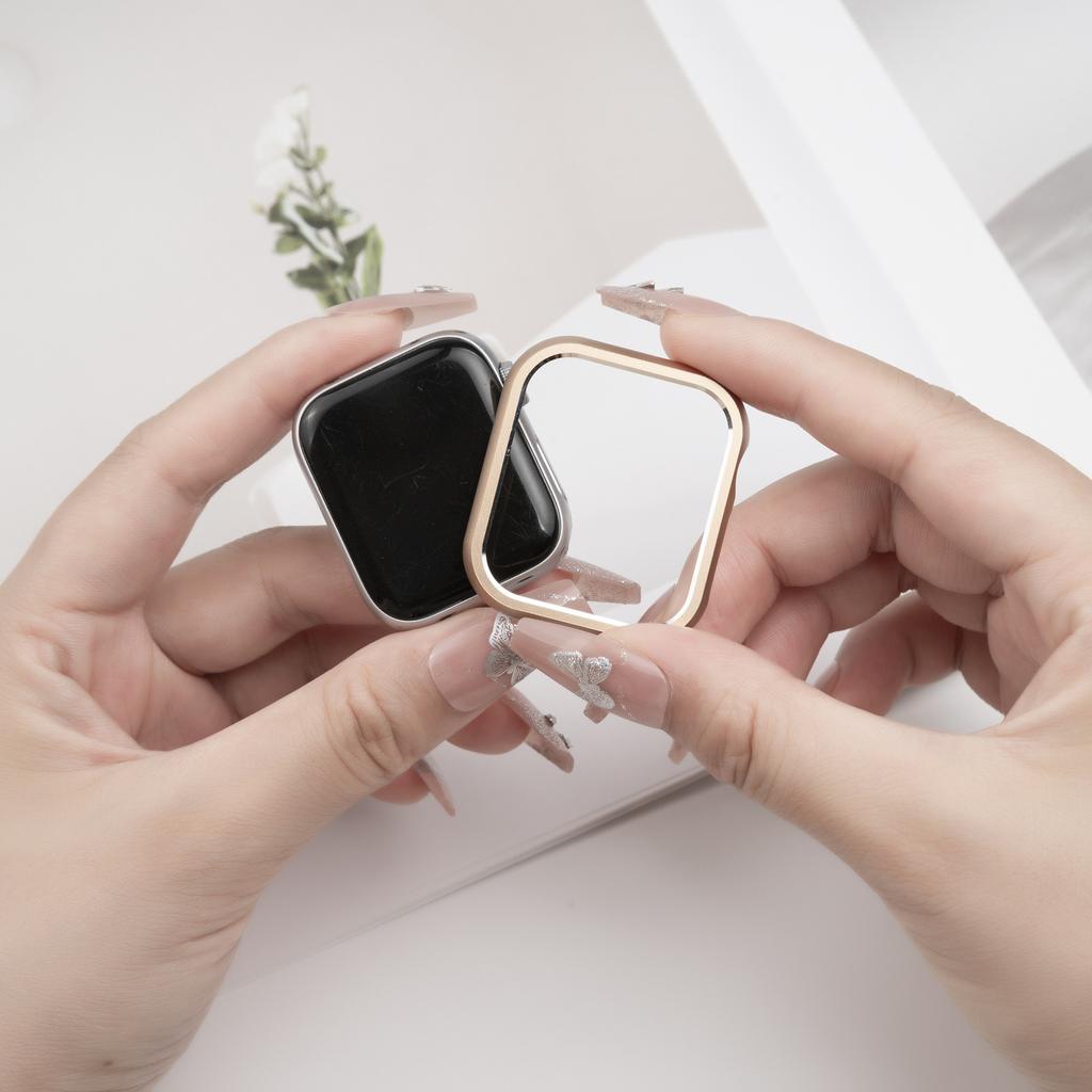Applicable To Applewatch10 Apple S11 Watch Case Iwatch789 Generation Se Aluminum Alloy With High-Gloss Frame