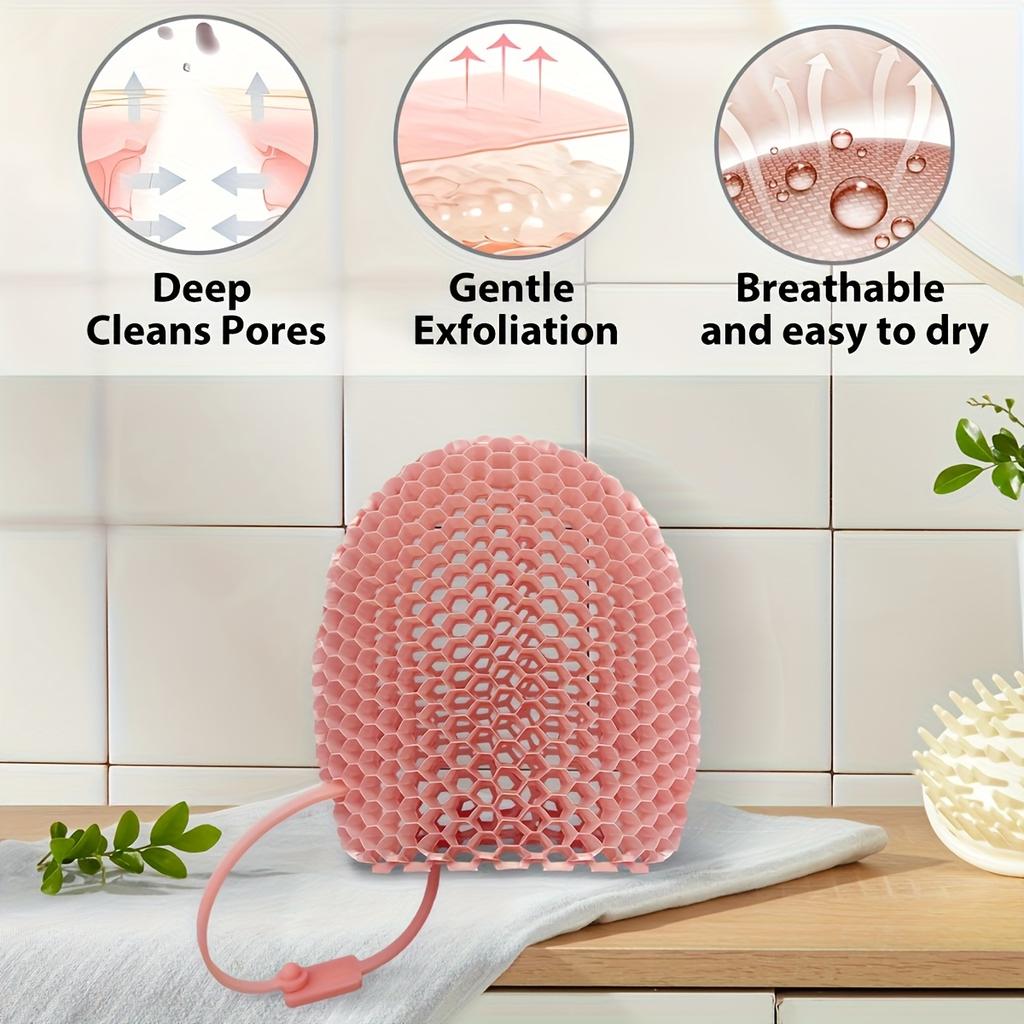 1PC TPU Material Honeycomb Exfoliating Finger Mitt For Face And Body, Innovative Production Process, Three-Dimensional Honeycomb Weave Structure
