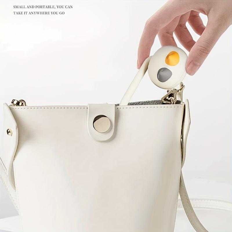 2pcs Heavy-Duty Portable Table Hooks - No-Drill Wall-Mounted Plastic Hooks for Backpacks, Bags & Accessories, Lightweight Design