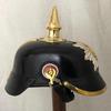 Deutscher Preußischer Pickelhaube Helm, Kaiserlicher Offiziershelm Tragbar für Erwachsenen-LARP, Cosplay-Reenactment-Rüstung