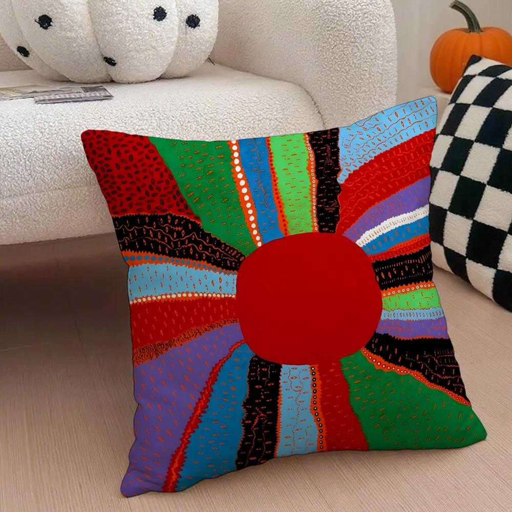 DOT ART YYAYOI KUSAMA Cushion Cover Throw Pillow Cover Hidden Button Durable Polyester Chair Cushion