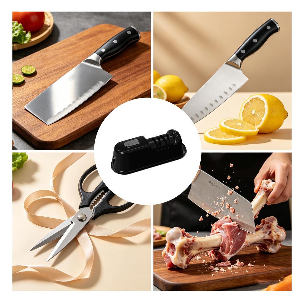 Electric knife sharpener Home sharpener Multi-function automatic sharpener for kitchen grinding repairing polishing knives