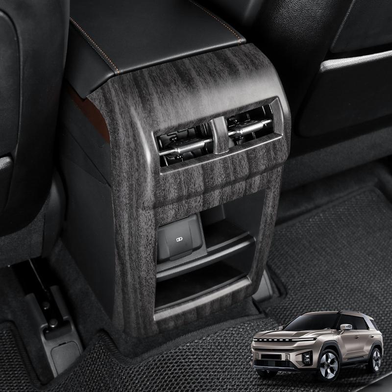 For SSANGYONG TORRES-EVX/ACTYON -2026 Rear Air Conditioner Vent Outlet Cover Anti Kick Panel Trim Car Interior Accessories