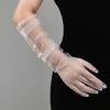 Casual Thin Mesh Lace Gloves Women S Black Silk Sexy Breathable Sunscreen