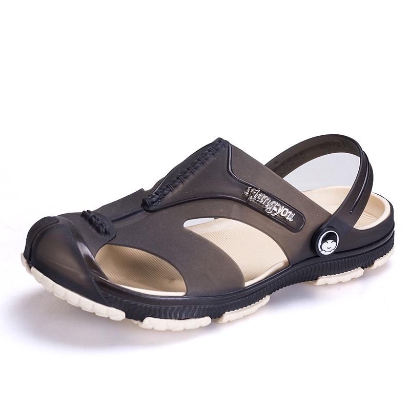 Pánské Velké Velikosti Protiskluzové Vnitřní Koupelnové Ploché Pantofle Jaro Léto Venkovní Plážové Baotou Pantofle