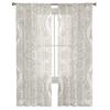 Artistico Beige Barocco Fiori retrò Tende in voile velate Trattamento per finestre Tenda in tulle in chiffon per cucina Soggiorno Camera da letto