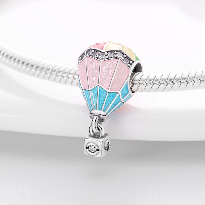 New Style Fit For 3Mmbracelet Romanticair Ballooncopper Pendant Free Combination Diy Jewelry Gift