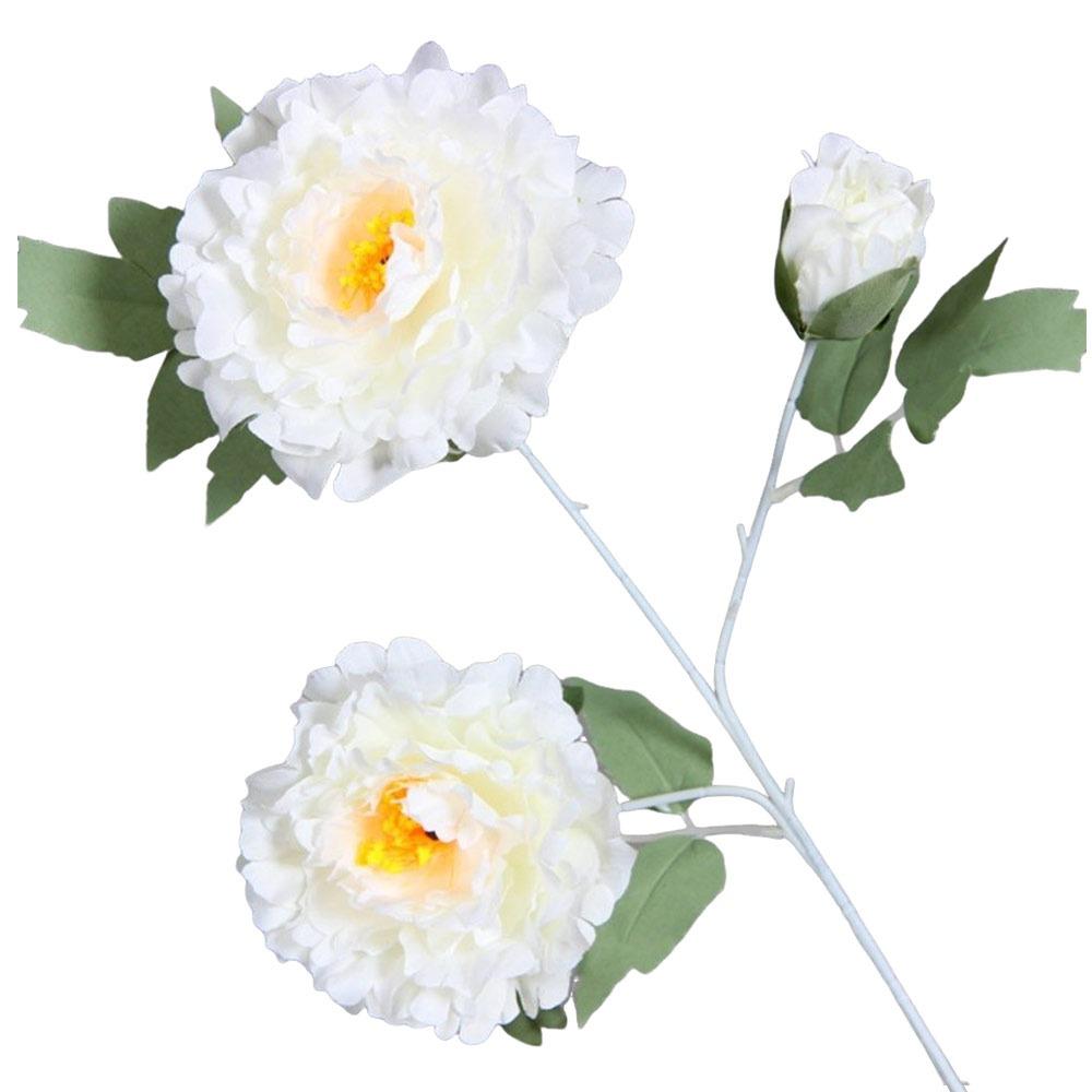 

Silk Artificial Peony Flower 3 Heads Flowers Bouquet Fake Flowers Bridesmaids Accessories белый
