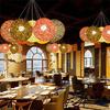 20cm Rattan Ball Lampshade Light Case Hanging Pendant  (No Light Source) with E27 Suspension Wire & Round Sucking Disk