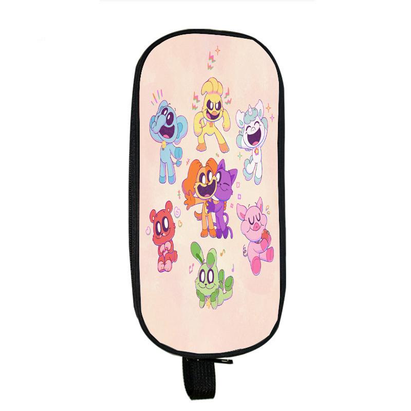 Улыбающийся пенал с изображением зверька, милый аниме-мультфильм, коробка для канцелярских принадлежностей для детей начальной школы, модная сумка для ручек 1