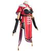   Beidou Cosplay Costume Beidou Cosplay Costume Women Black Red Costume Halloween Dress Cloak Full Set