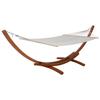 Outdoor Balcony Rocking Chair and Swing Hammock with Wooden Stand