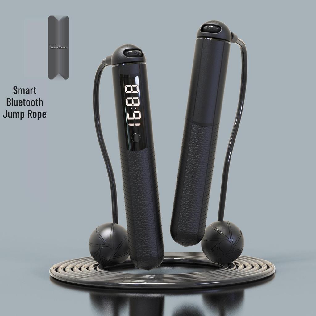 Moyue Rechargeable Smart Bluetooth Jump Rope with APP & Cordless Steel Wire Weights