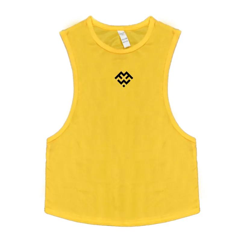 

Do The Work Muscleguys брендовая спортивная мужская верхняя одежда для бодибилдинга и фитнеса, летние сетчатые дышащие футболки без рукавов XXL жёлтый