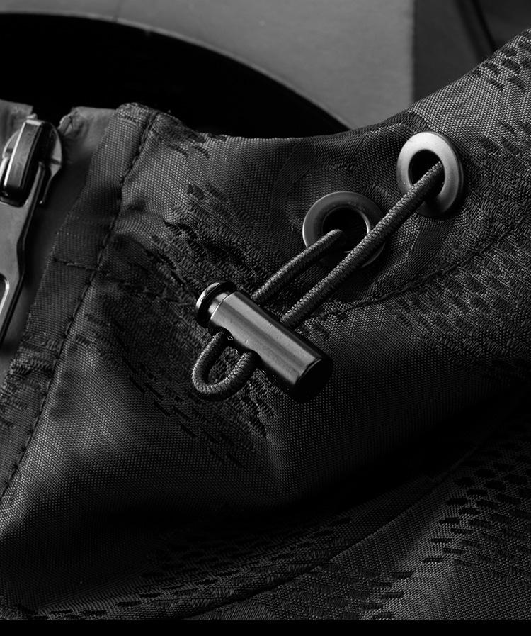 2025 Trendige Europäische Herren Jacquard Kapuzenjacke - Dunkles Muster Freizeitmantel