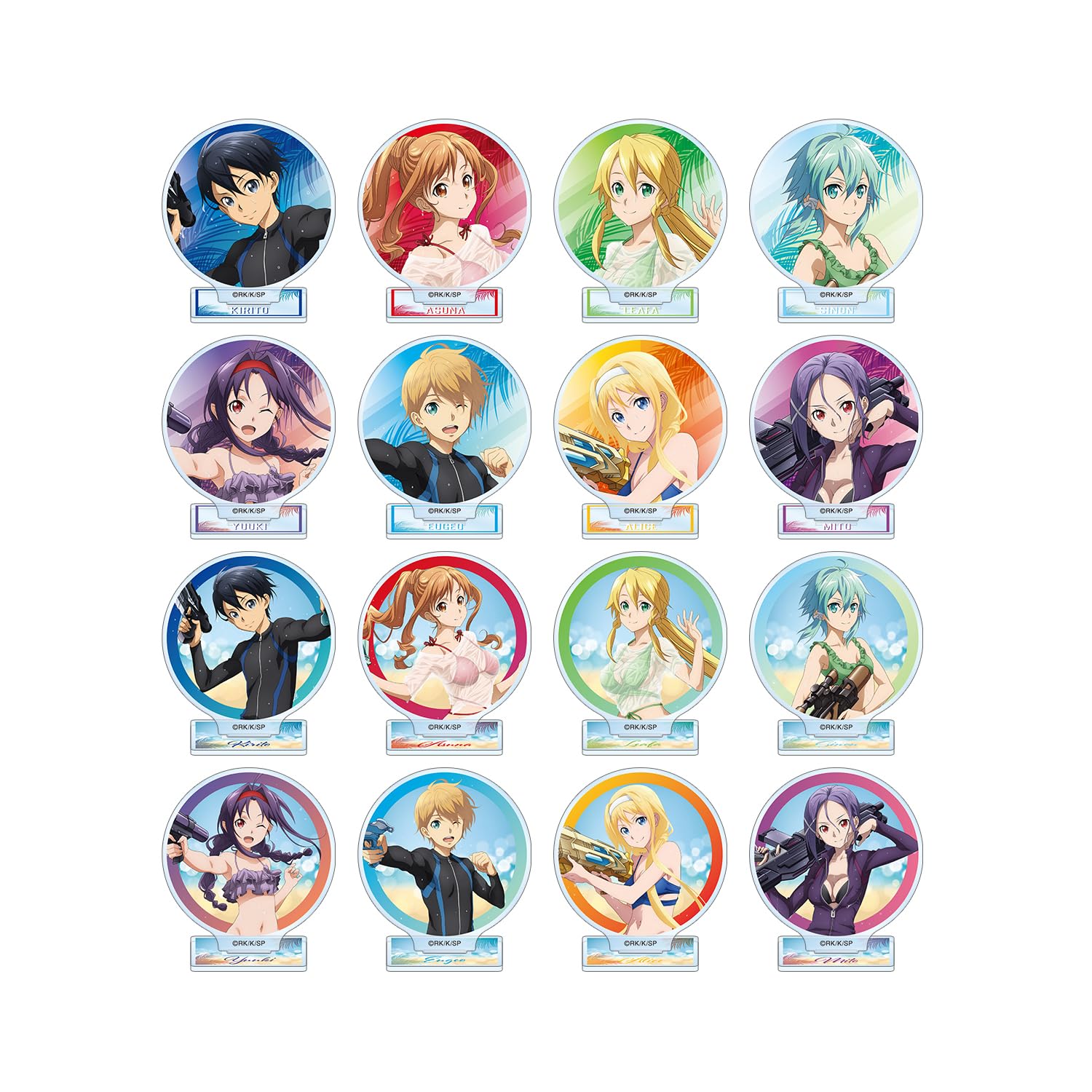 

Sword Art Online Original Illustration Water Gun Battle Trading Acrylic Stands Box of 16 Ver.