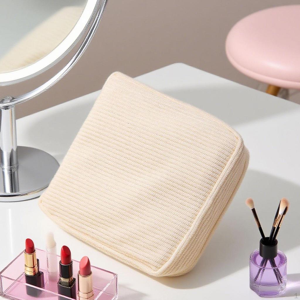 Corduroy Period Bag Makeup Multifunctional Gifts Reusable Mini Cosmetic Bags Pads Bags, for