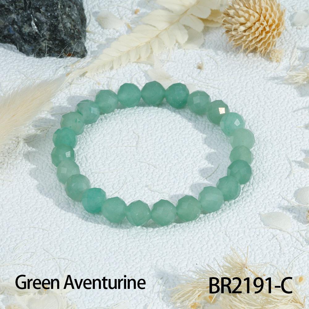 Multi-Color Transparent Crystal Bead Bracelet for Women - Layered French Style Jewelry
