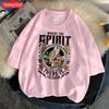 Where The Spirit There Is Freedom Printed Men'S Tshirt Cartoon Art Tees Popular Cotton T Shirt Retro Loose Short Sleeved
