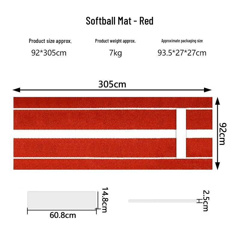 WEZHO Anti-slip Thickened Baseball & Softball Hitting Mat
