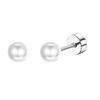 Florideco 1Pair Hypoallergenic Flat Back Stud Earrings for Women Men Surgical Stainless Steel Cartilage Studs Earrings Piercing