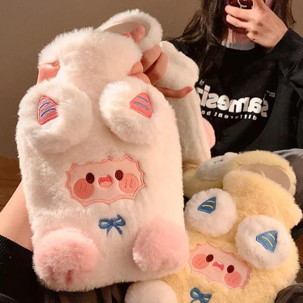 Lamb Pattern Hot Water Bottles Cartoon Hand Warmers Soft Warm Water Bag  Belly