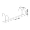 2Pcs Iron Mug Rack Under Cabinet Coffee Cup Organizer Hanging Cup Holder for Kitchen Cabinets Space Saving Sturdy Minimalist Mug