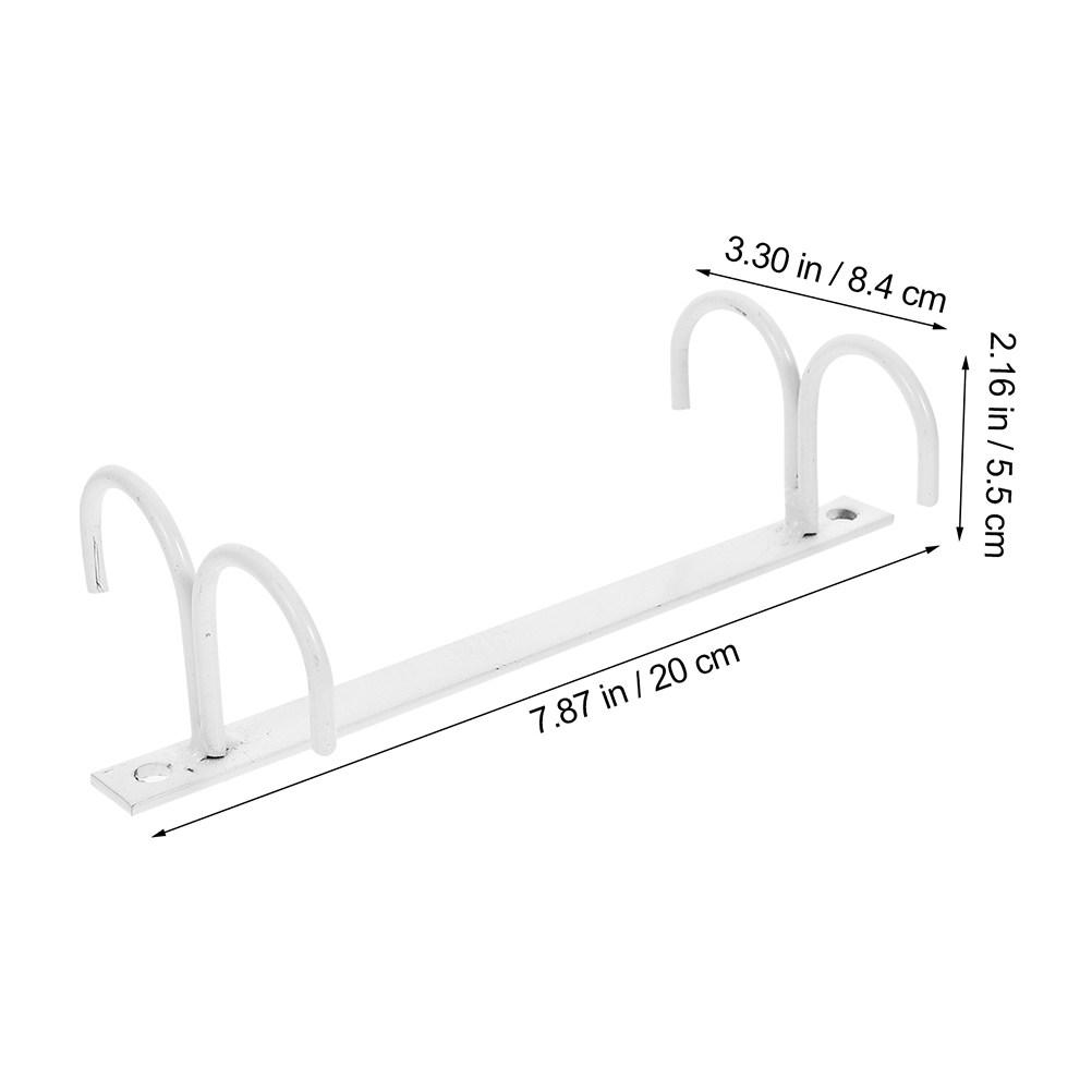 2Pcs Iron Mug Rack Under Cabinet Coffee Cup Organizer Hanging Cup Holder for Kitchen Cabinets Space Saving Sturdy Minimalist Mug