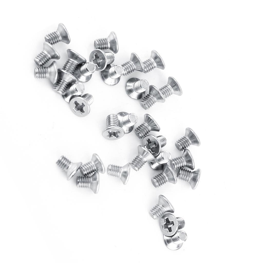 100Pcs Bag 9Types M3 Flat Head Stainless Steel SS304 Machine Countersunk Screw Bolt Fastener
