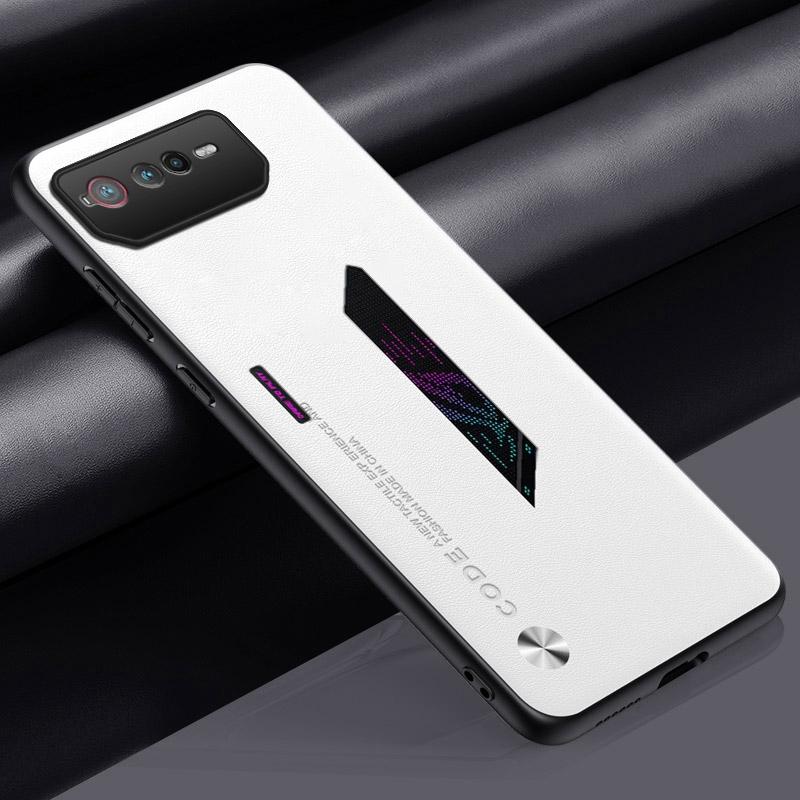 Luxury PU Leather Case For Asus ROG Phone 6 D 6D Back Cover Matte Silicone Full Protection Phone Case For Asus ROG Phone6 D 5G