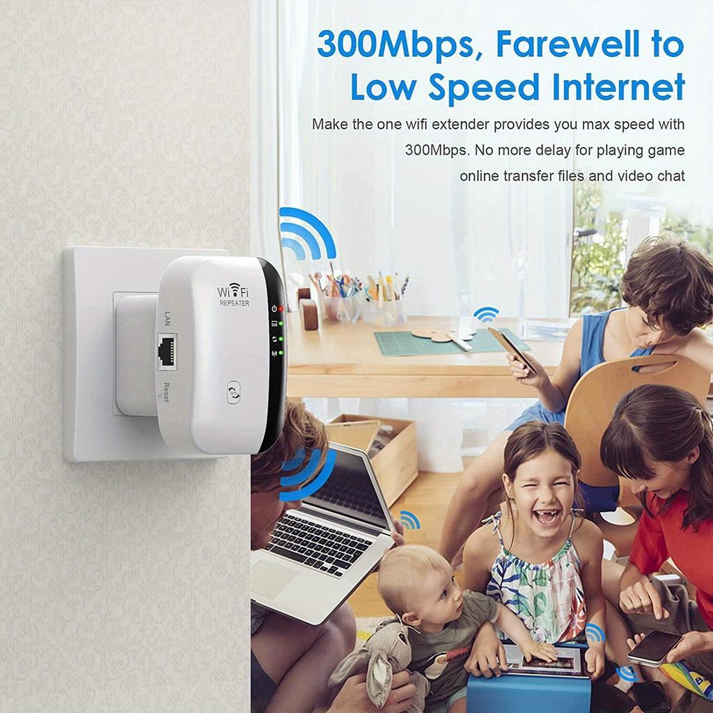 300Mbps WiFi Repeater WiFi Extender Amplifier WiFi Booster WiFi Signal 802.11N Long Range Wireless WiFi Repeater Access Point AP