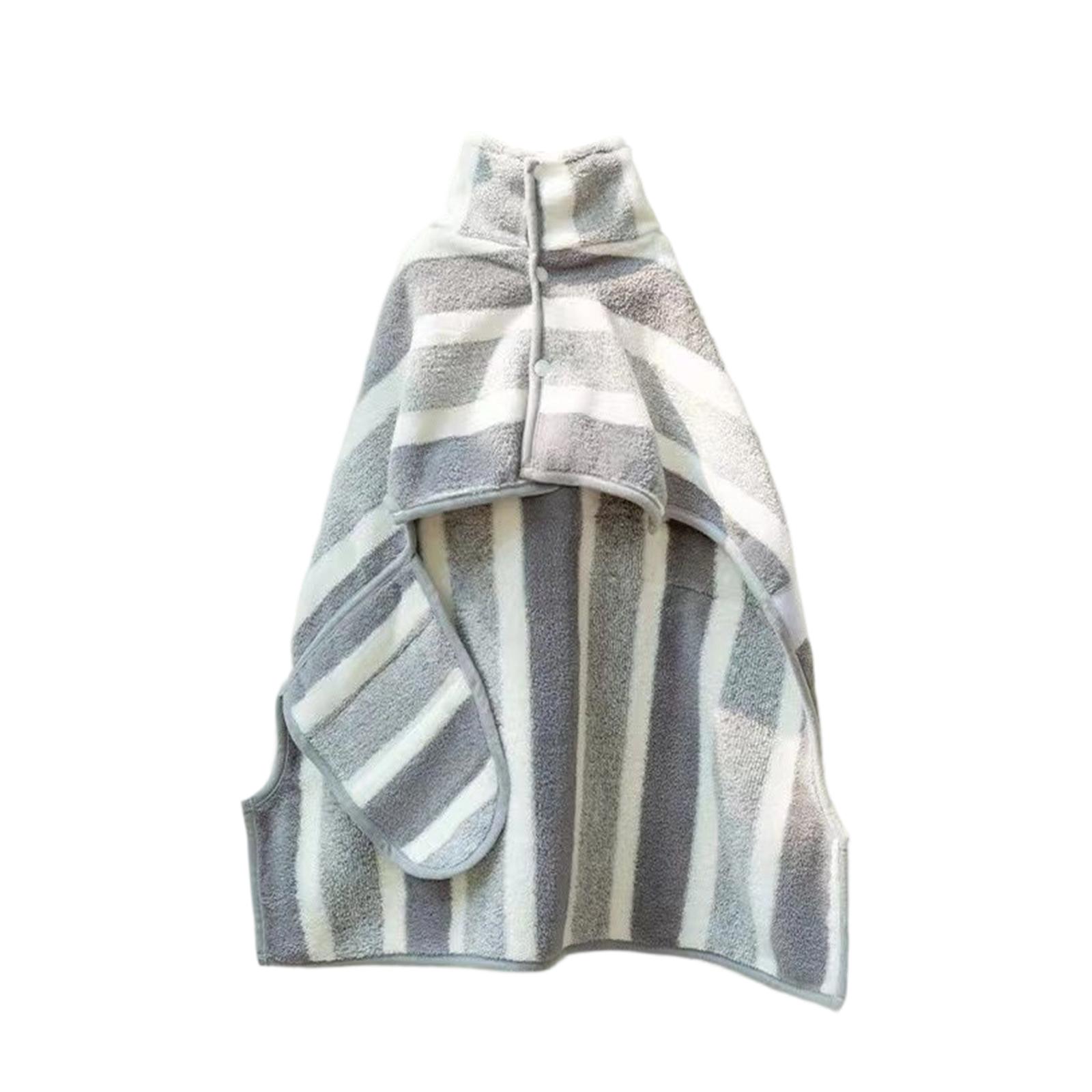 Full-Coverage, Extra-Thick, Absorbent Dog Bathrobe & Drying Towel
