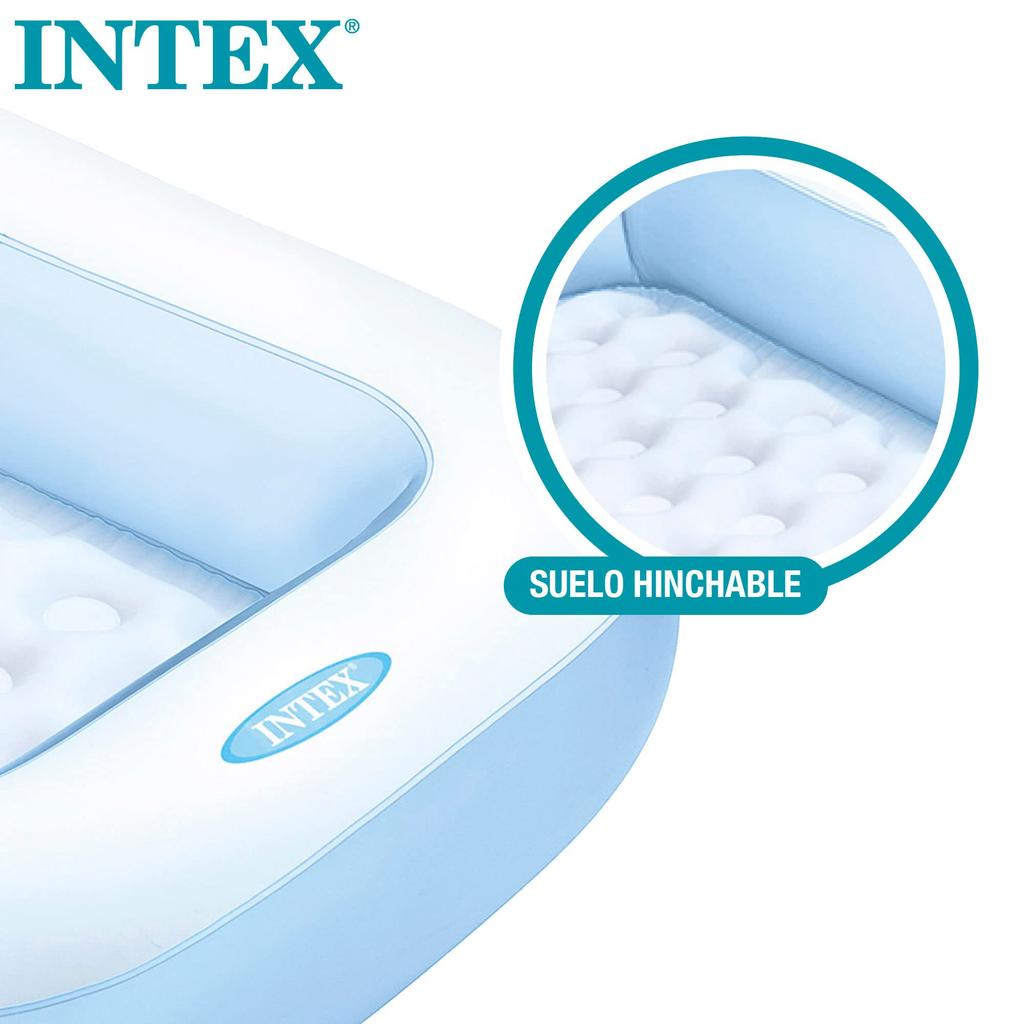 Rectangular Baby Pool, 166cm X 100cm X 25cm, Light Blue, 57403NP