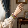 Chinese Style Vintage Cloisonne Bangle Traditional Glazed Bangle Women's Hand Bracelet  Girls