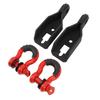 Pair of Front Tow Hook Shackle Mount Kit With 3/4 Inch D Rings for F‑Series 2009‑2023