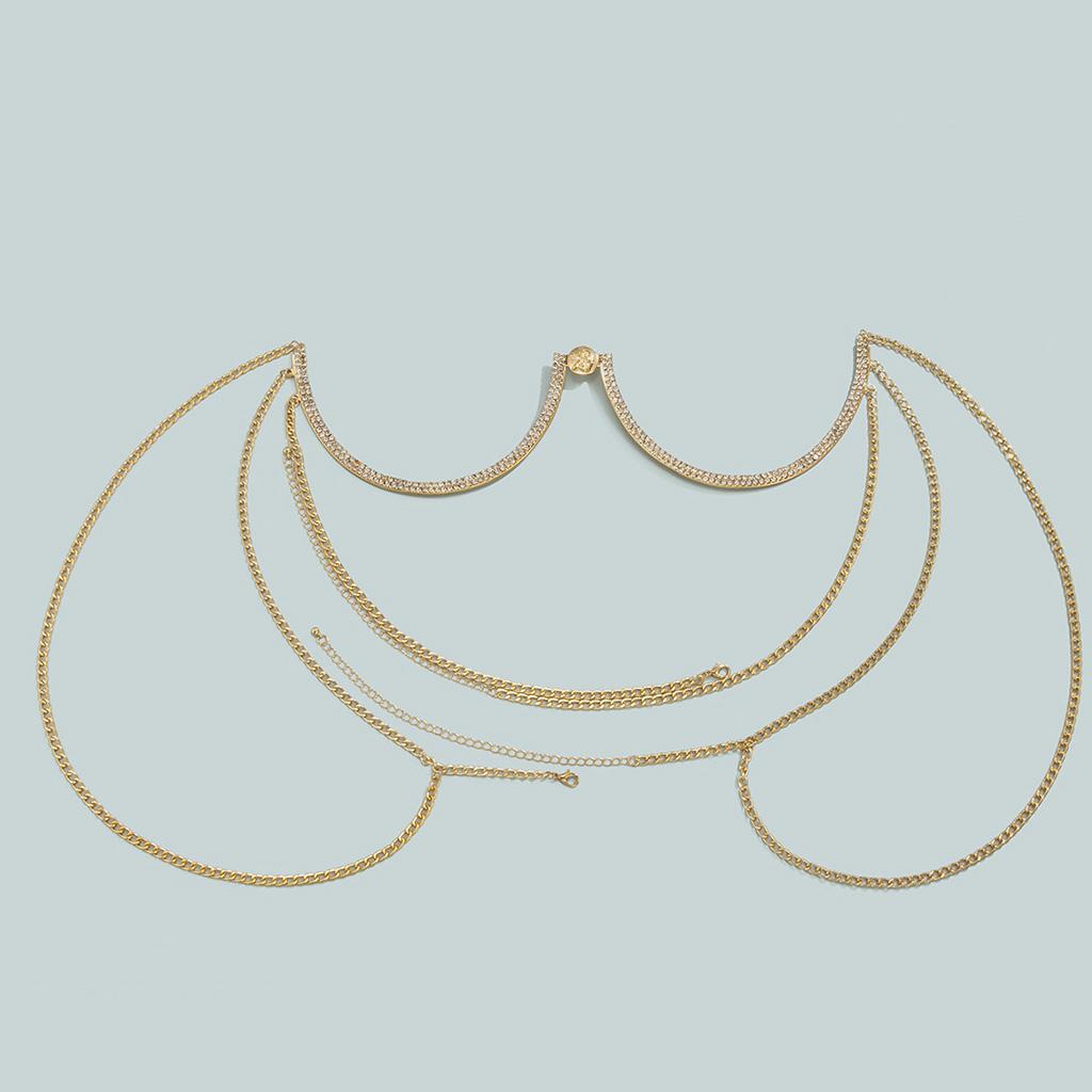 Métal Mode Sexy Marque Soutien Gorge Chaîne Corps Esclave Bijoux De