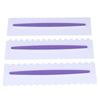 3Pcs Cake Scraper Premium Plastic Durable Glossy Surface Easy Operation Icing Smoother