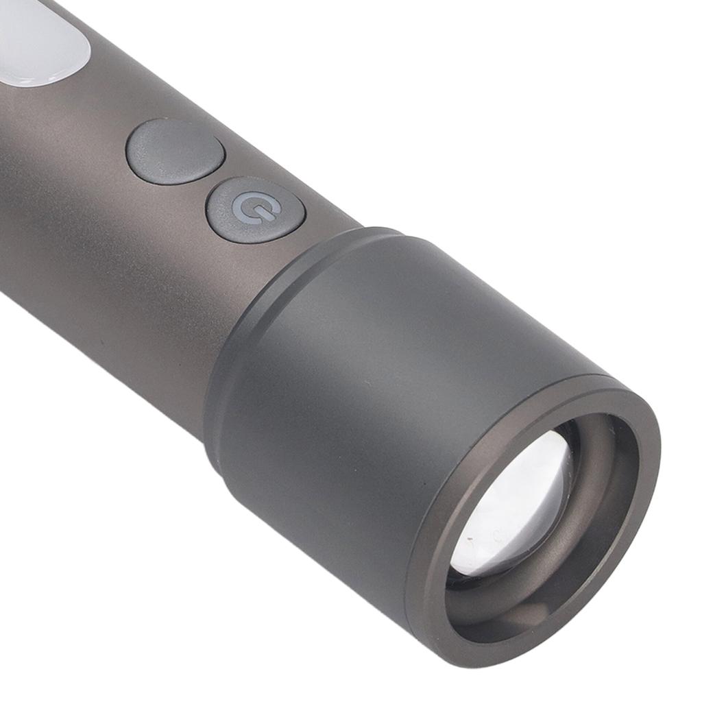5 Gears Rechargeable Flashlight IP65 Waterproof Type C Telescopic Focusing 2000mAh Handheld