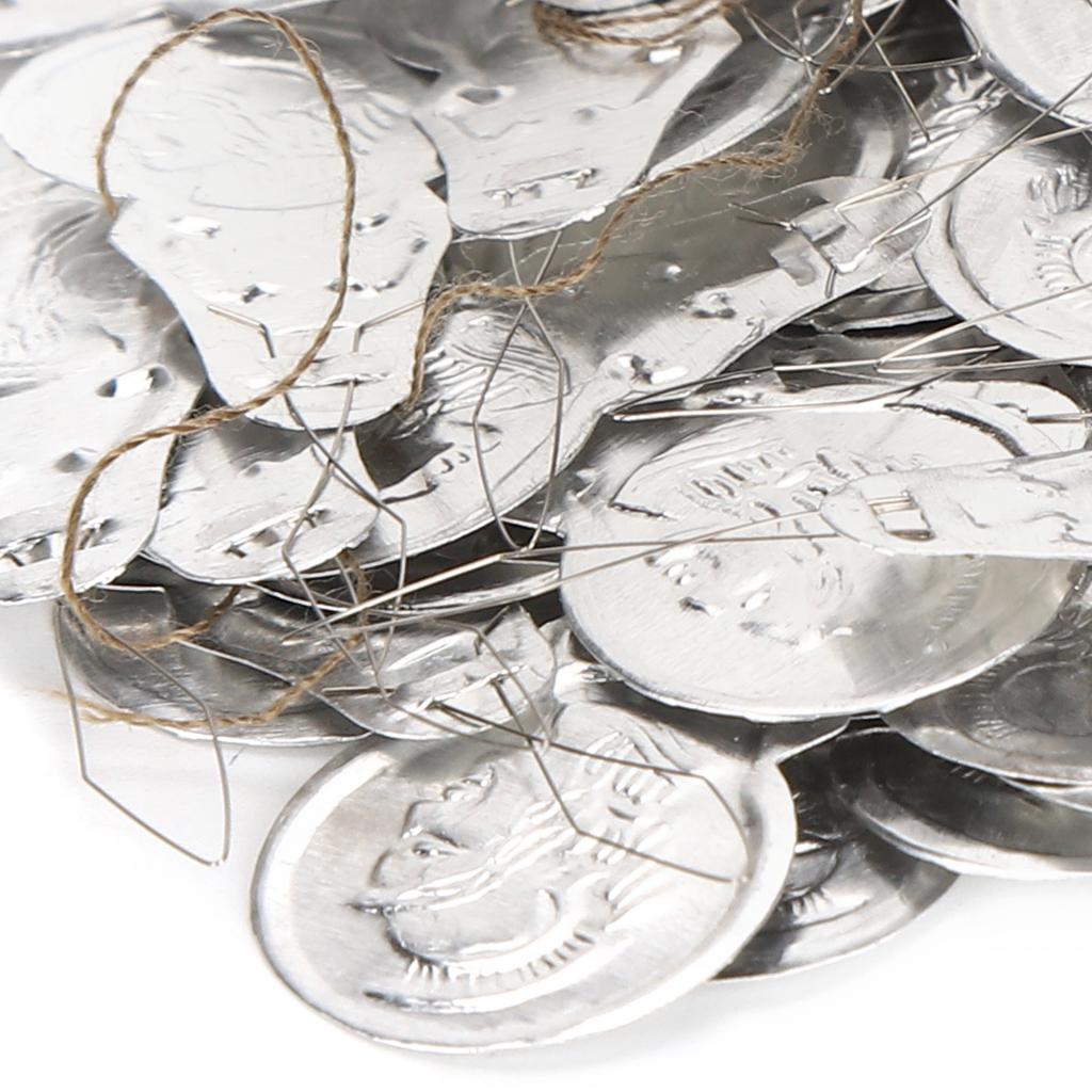 100Pcs   Needle Threader Aluminum Wire   CrossStitch Insertion Hand Machine Sewing Tool(Single   )