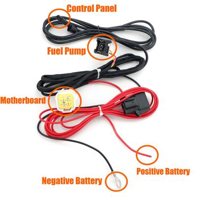 12V / 24V Air Diesel Heater Wiring Harness Loom Power Supply Cable Adapter Round For Eberspacher Webasto