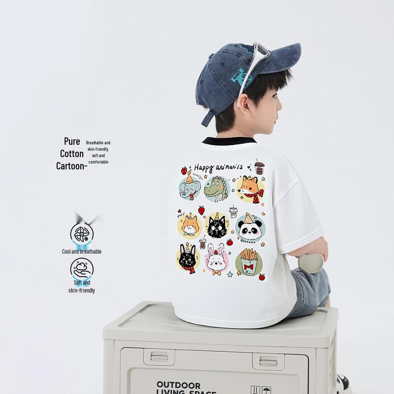 YouYou TongHua Boys  Cotton Short Sleeve T-Shirt 140